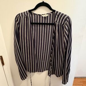 'Silk' striped blouse